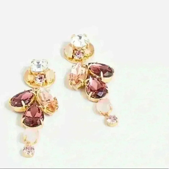 J Crew Crystal Disc Earrings - Picture 1 of 2